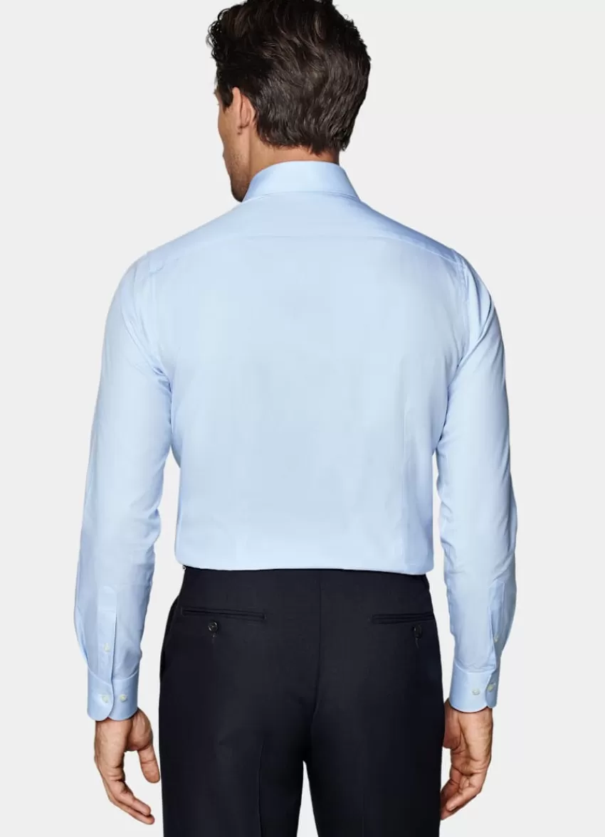 Suitsupply Twill Hemd Hellblau Extra Slim Fit Aus Ägyptische Baumwolle | Deutschland Best