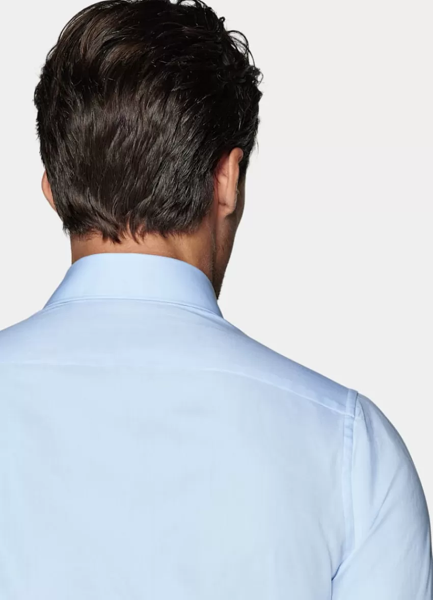 Suitsupply Twill Hemd Hellblau Extra Slim Fit Aus Ägyptische Baumwolle | Deutschland Best
