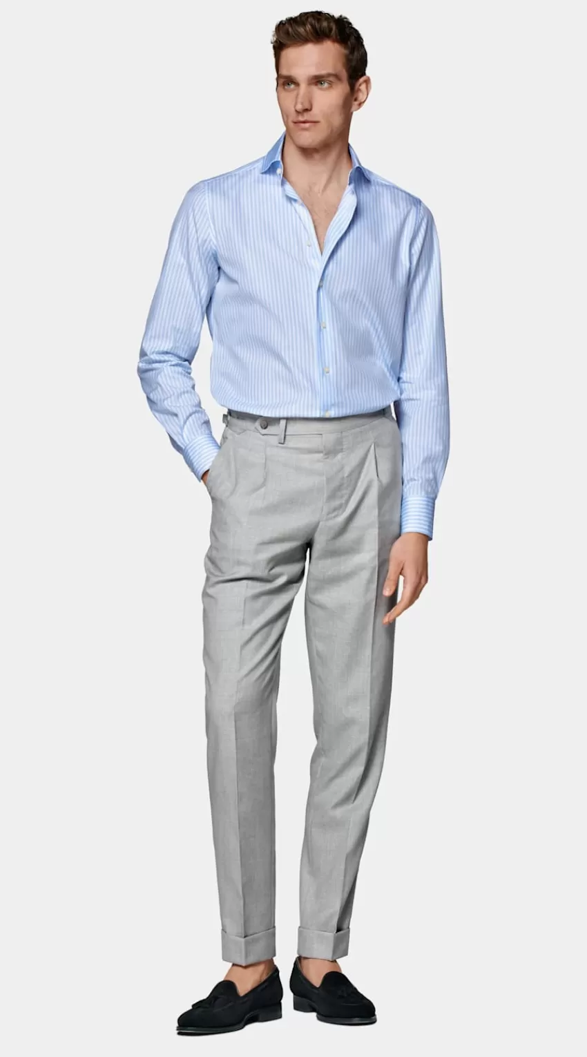 Suitsupply Twill Hemd Hellblau Slim Fit Aus Ägyptische Baumwolle | Deutschland Clearance
