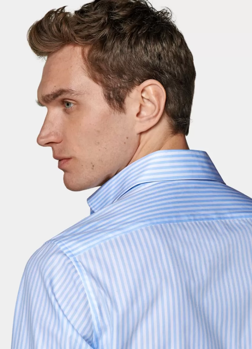 Suitsupply Twill Hemd Hellblau Slim Fit Aus Ägyptische Baumwolle | Deutschland Clearance